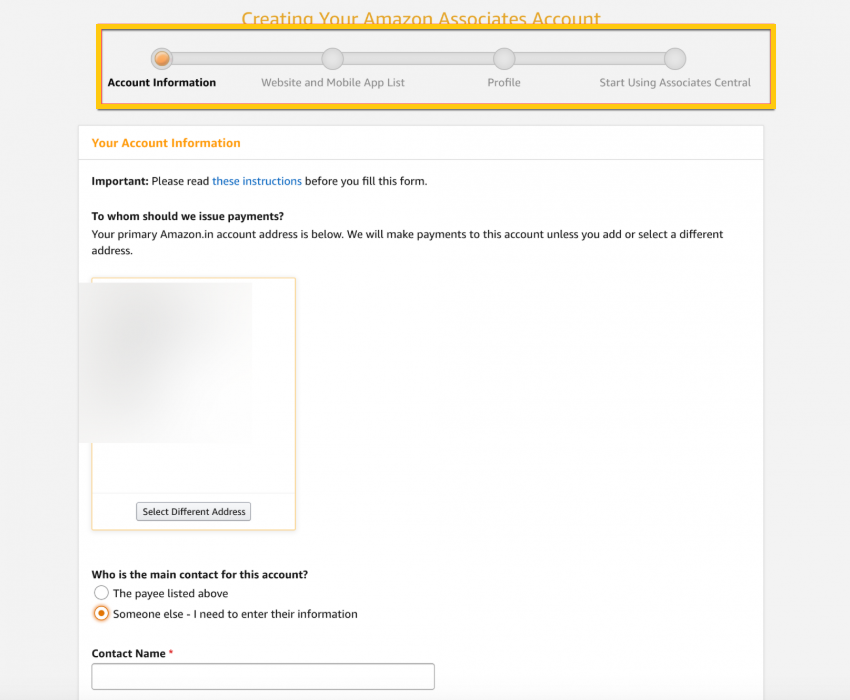 Amazon-Affiliate-Account-Information