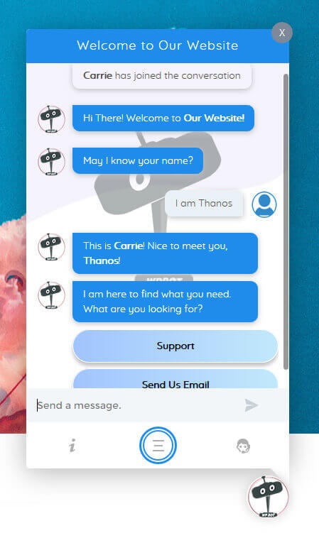 Chatbot Screenshot