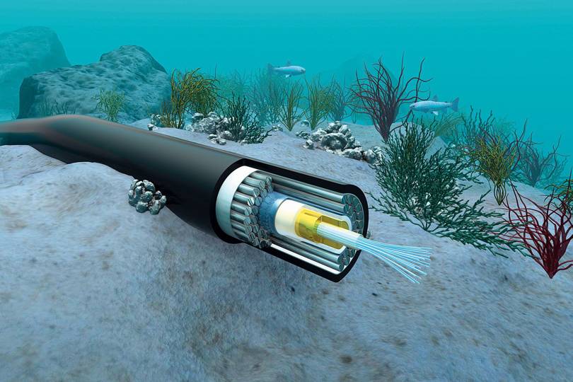 Submarine Cable opened view