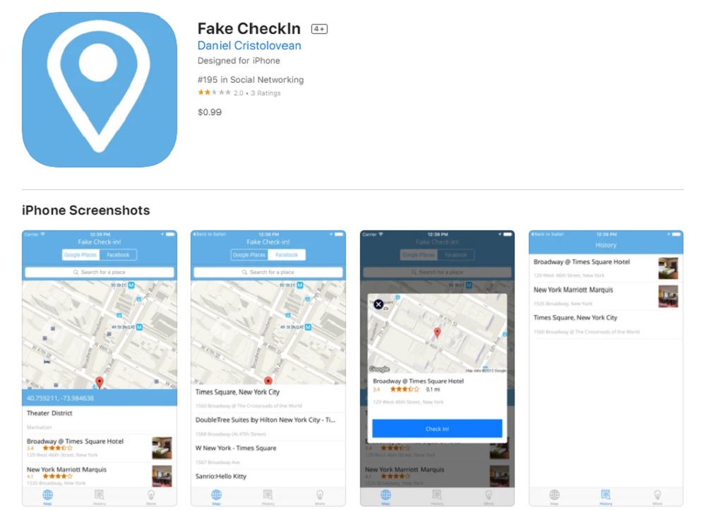 Fake CheckIn - Prank App