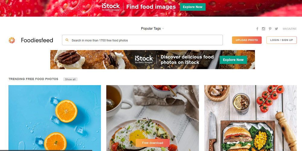 Free stock images sites - Foodiesfeed