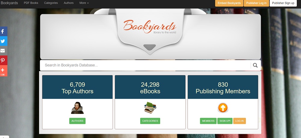 eBook Torrent Sites- Bookyards