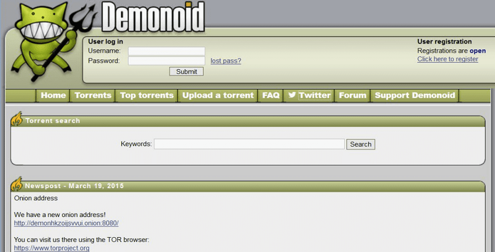 eBook Torrent Sites- Demonoid