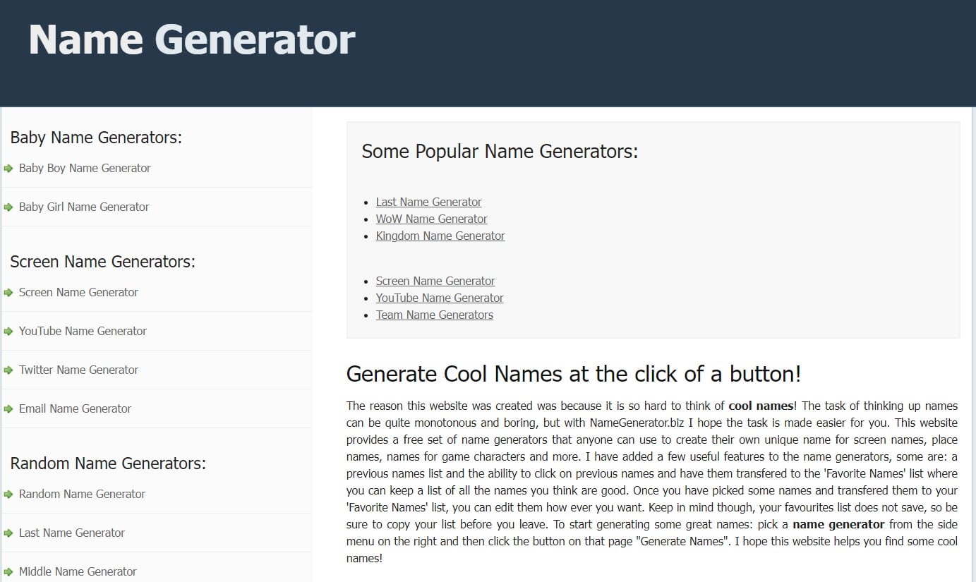 twitter username generator -namegenerator.biz