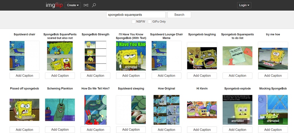 SpongeBob meme templates