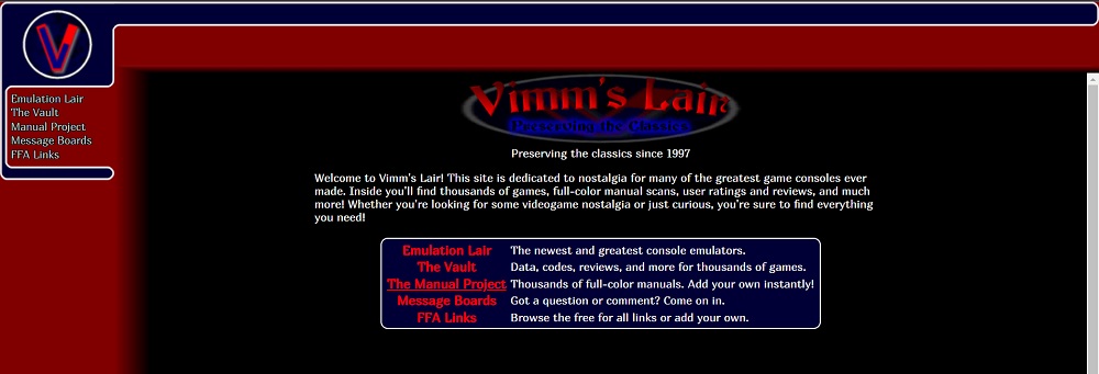 Vimm Layer Best ROM sites