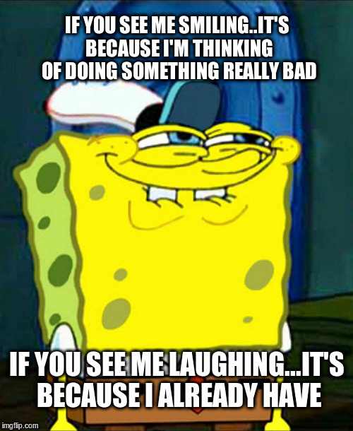 spongebob smile meme