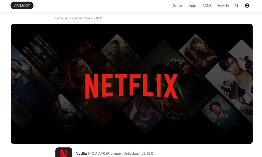 Android Modded Apps - Netflix Mod Apk premium unlocked