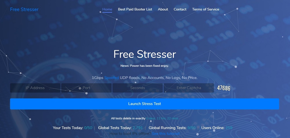 Free IP Stresser - Free Stresser