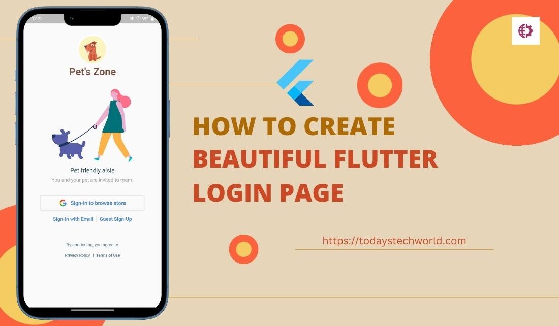 How to Create a beautiful flutter login page