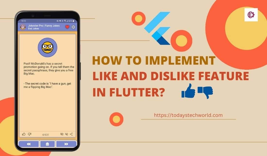 How to Create like and dislike features in Flutter